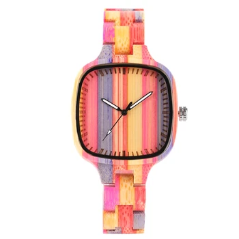 Hot Colorful Women's Wooden Wristwatch Bamboo Woods Watches Fashion Environmental Protection Watch Best Gift Relogio Feminino
Hot Colorful Women's Wooden Wristwatch Bamboo Woods Watches Fashion Environmental Protection Watch Best Gift Relogio Feminino