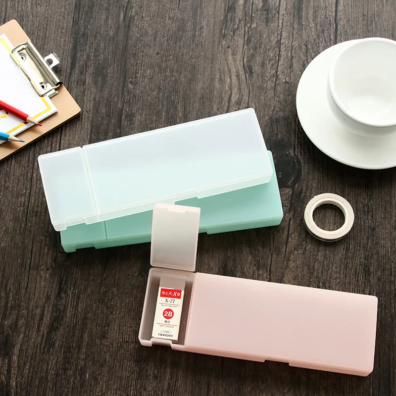 Simple Large Pencil Case Korean Stationery Creative Translucent Storage Pen Case School Supplies
Simple Large Pencil Case Korean Stationery Creative Translucent Storage Pen Case School Supplies