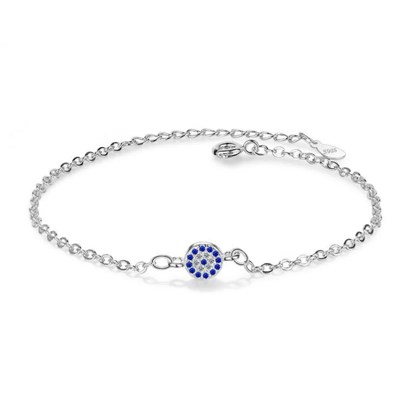 KOFSAC New 925 Sterling Silver Double Chain Bracelet Bangles For Women Temperament Round Blue Crystal CZ Bracelet Jewelry Gifts
KOFSAC New 925 Sterling Silver Double Chain Bracelet Bangles For Women Temperament Round Blue Crystal CZ Bracelet Jewelry Gifts