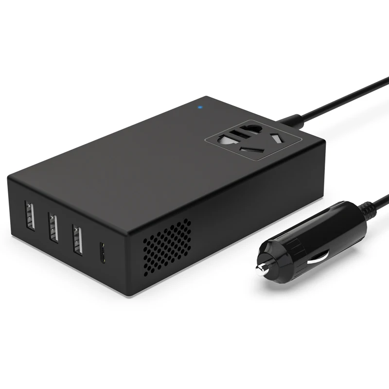 Multi-function Car Inverter/Charger 12V/24V to 220V 3USB Car Socket Power Converter 150W For Tablet Phone Notebook PD
Multi-function Car Inverter/Charger 12V/24V to 220V 3USB Car Socket Power Converter 150W For Tablet Phone Notebook PD
