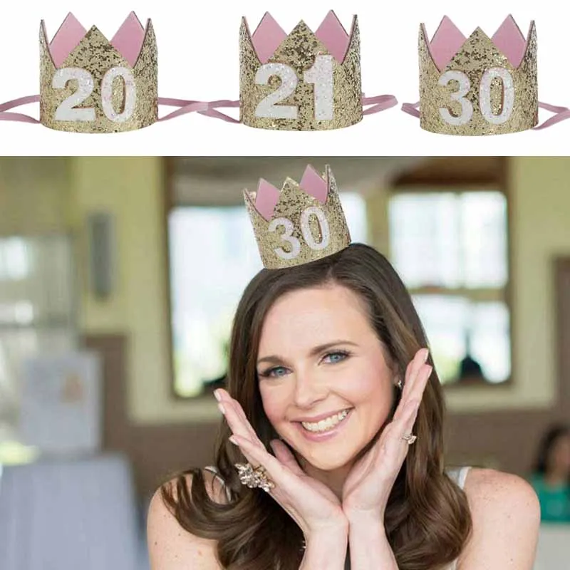 Number 20th 21th 30th 20 21 30 years older adult Birthday hat Princess Crown Tiara Anniversary party decoration Hair Accessories
Number 20th 21th 30th 20 21 30 years older adult Birthday hat Princess Crown Tiara Anniversary party decoration Hair Accessories