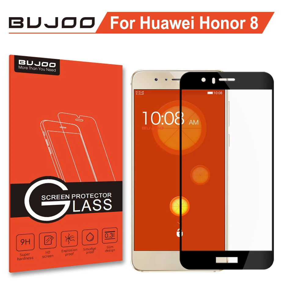 Original BUJOO Real 2.5D 0.3mm 9H HD Protective Full Cover Tempered Glass For Huawei Honor 8 Screen Protector Honor8 Film
Original BUJOO Real 2.5D 0.3mm 9H HD Protective Full Cover Tempered Glass For Huawei Honor 8 Screen Protector Honor8 Film
