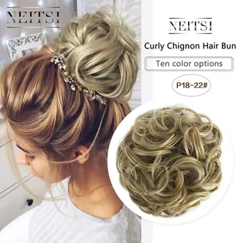 Neitsi Women Curly Chignon Hair Bun for Brides Synthetic High Extensions Ponytail Hair Bundles Hairpieces Hair Buns P18-22
Neitsi Women Curly Chignon Hair Bun for Brides Synthetic High Extensions Ponytail Hair Bundles Hairpieces Hair Buns P18-22