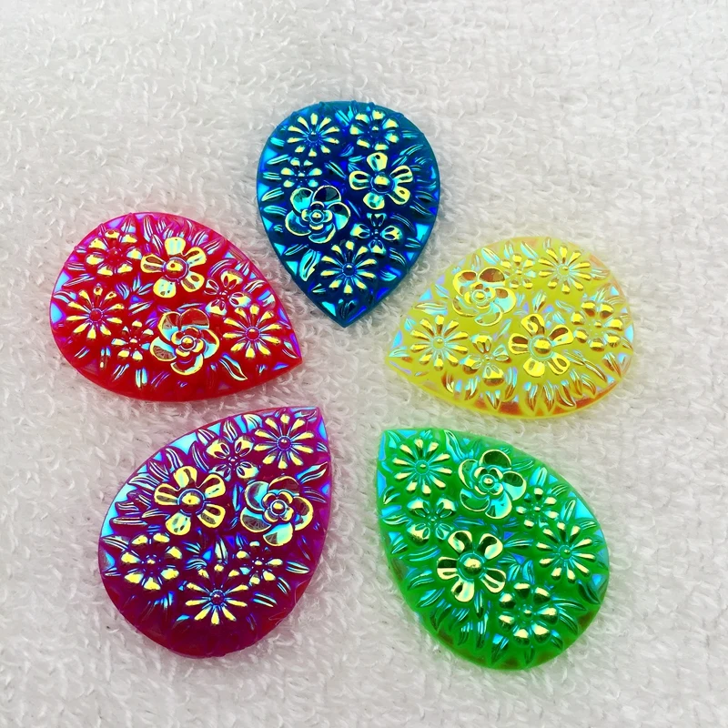 40PCS 30*40mm AB Resin Drop Flower Flatback Rhinestone Wedding decoration Buttons Diy strass Craft A49*8
40PCS 30*40mm AB Resin Drop Flower Flatback Rhinestone Wedding decoration Buttons Diy strass Craft A49*8