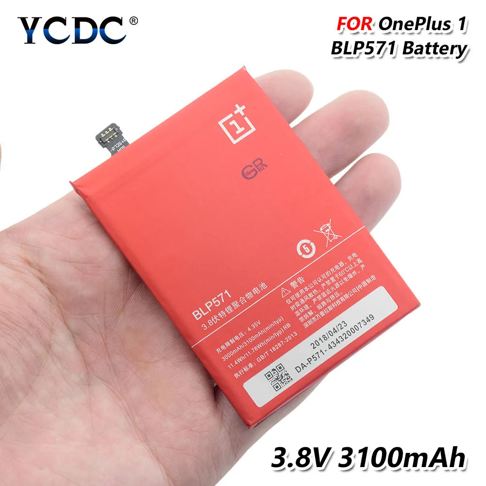 2019 YCDC 100% Replacement New Original Replacement 3100mAh BLP571 Battery For OnePlus One 1+ A0001 Li-ion Lithium battery
2019 YCDC 100% Replacement New Original Replacement 3100mAh BLP571 Battery For OnePlus One 1+ A0001 Li-ion Lithium battery