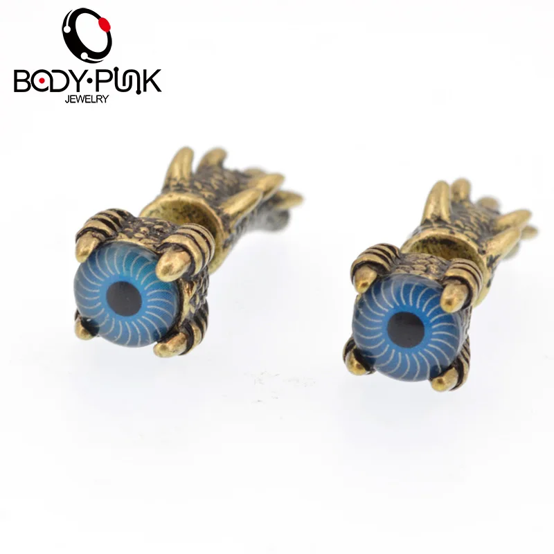 BODY PUNK Plug&Tunnel Jewelry Piercing Tragus Gold/Silver plated Blue Eye Dragon Claw Fake Taper Trendy Fake Piercing
BODY PUNK Plug&Tunnel Jewelry Piercing Tragus Gold/Silver plated Blue Eye Dragon Claw Fake Taper Trendy Fake Piercing