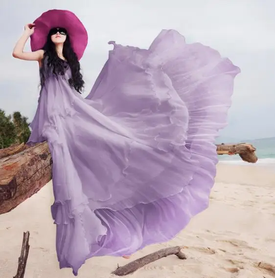 S-2XL 2019 New Big Swing 3 Color Women Trip Dress Summer Sleeveless Slim Bohemia Long Ruffles Floor Length Chiffon Dress
S-2XL 2019 New Big Swing 3 Color Women Trip Dress Summer Sleeveless Slim Bohemia Long Ruffles Floor Length Chiffon Dress
