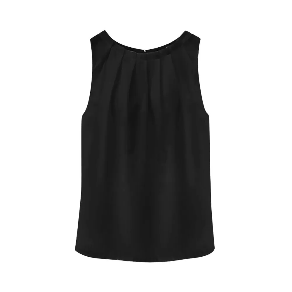 Women Tropical Sexy Fold Sleeveless Crop Top Women Chiffon Women Blouses Vest Tops T Shirt Top Female regata feminina
Women Tropical Sexy Fold Sleeveless Crop Top Women Chiffon Women Blouses Vest Tops T Shirt Top Female regata feminina