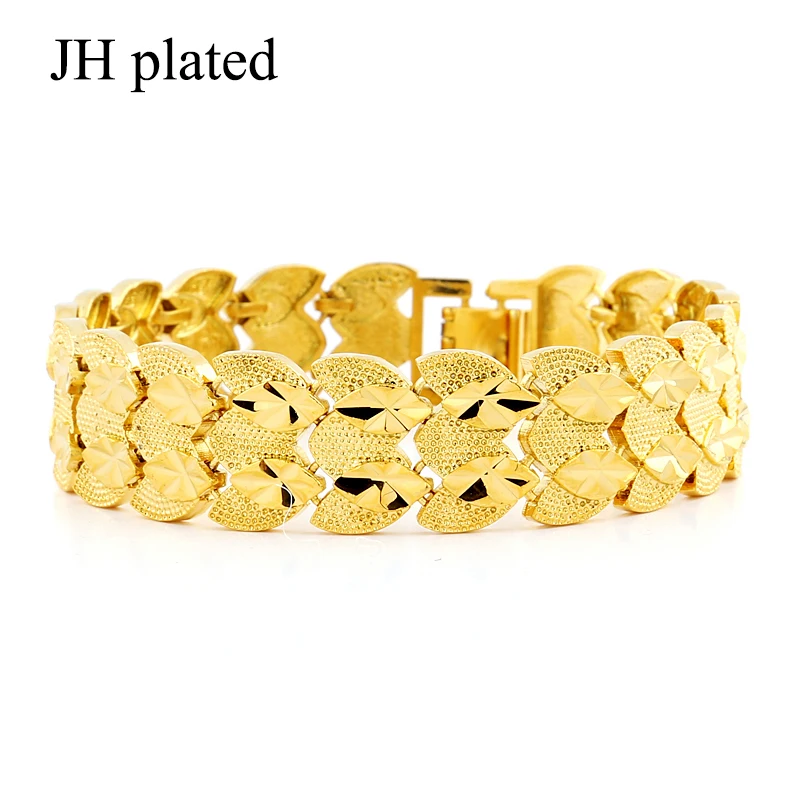 JHplated Fashion jewelry women Men's Bracelet Gold Color Wide Bangle for Women Hand Chain Jewelry Ethiopian/Arab
JHplated Fashion jewelry women Men's Bracelet Gold Color Wide Bangle for Women Hand Chain Jewelry Ethiopian/Arab