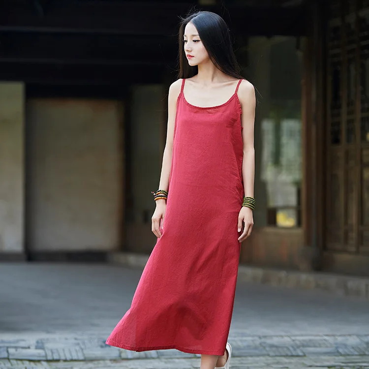 2019 Summer Women New Concept Spinning Original Vintage Cotton Linen Mid-calf Dress Retro Vintage Spaghetti Strap
2019 Summer Women New Concept Spinning Original Vintage Cotton Linen Mid-calf Dress Retro Vintage Spaghetti Strap