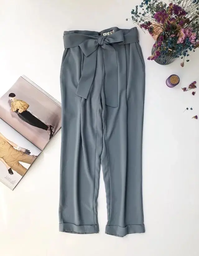 Women Pants Belt Harem Pants Black Sky Blue Casual Comfortable Women's Ninth Pants
Women Pants Belt Harem Pants Black Sky Blue Casual Comfortable Women's Ninth Pants