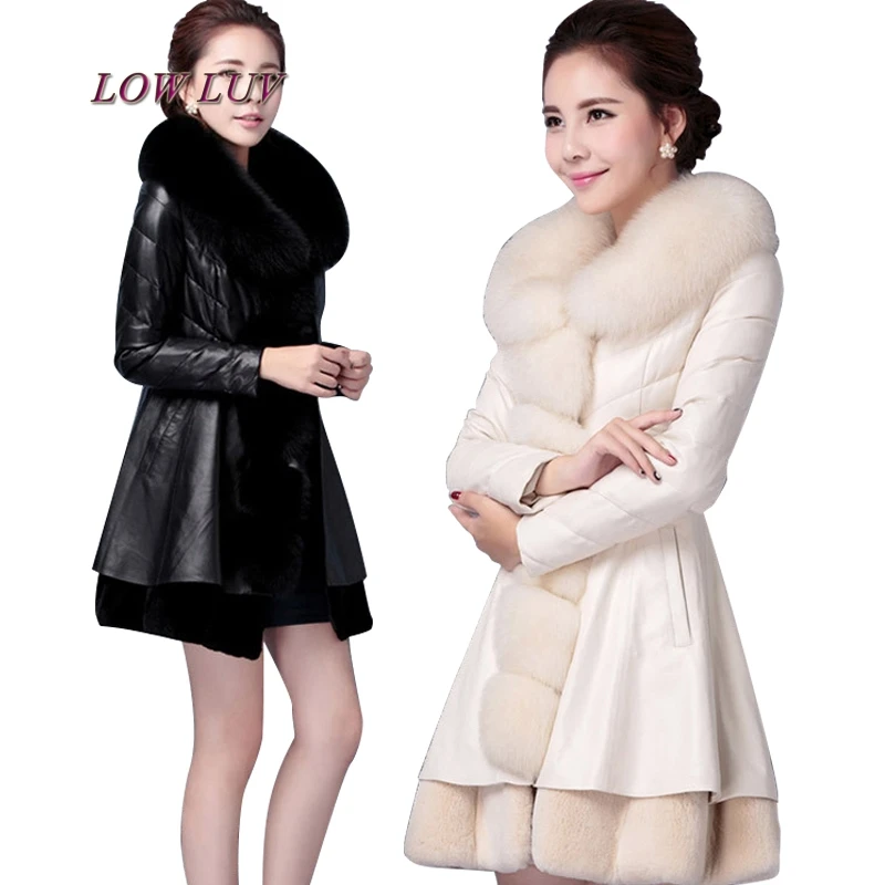 M-3XL 2017 Winter New Women Long LeatherPU Jacket Coat Female Fashion Big Fur Collar Thick Plus Cotton Slim Plus Size Windbreake
M-3XL 2017 Winter New Women Long LeatherPU Jacket Coat Female Fashion Big Fur Collar Thick Plus Cotton Slim Plus Size Windbreake