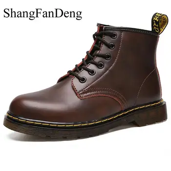 Men Boots Winter Warm Leather Martens Shoes Men Waterproof Lace-Up Plush Casual Shoes High Quality Ankle Botas Hombre Non-Slip
Men Boots Winter Warm Leather Martens Shoes Men Waterproof Lace-Up Plush Casual Shoes High Quality Ankle Botas Hombre Non-Slip