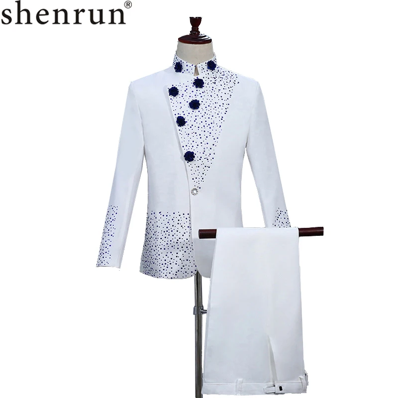 Shenrun 18th Century White Men's Retro Suits Blue Diamond Stylish Suit Jacket Blazer White Pants Costumes Weddding Party Prom
Shenrun 18th Century White Men's Retro Suits Blue Diamond Stylish Suit Jacket Blazer White Pants Costumes Weddding Party Prom