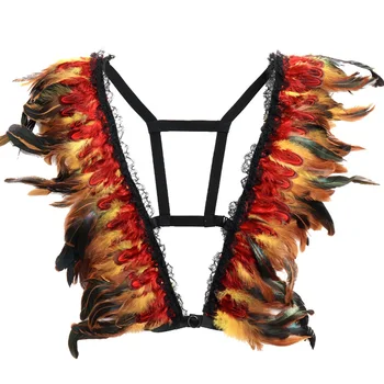 Gold Feather Epaulettes Bondage Shoulder Wings BurningMan halloween burlesque festival epaulette Fashion Body Harness Lingerie 
Gold Feather Epaulettes Bondage Shoulder Wings BurningMan halloween burlesque festival epaulette Fashion Body Harness Lingerie