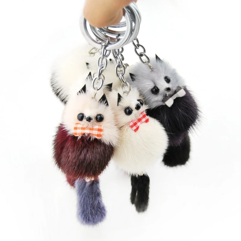 New Brand Keychain Raccoon Cute Fluffy Key chain Genuine Mink Fur Pompom Bear Key Ring Pom Toy Doll Bag Charm Car Key Holder
New Brand Keychain Raccoon Cute Fluffy Key chain Genuine Mink Fur Pompom Bear Key Ring Pom Toy Doll Bag Charm Car Key Holder