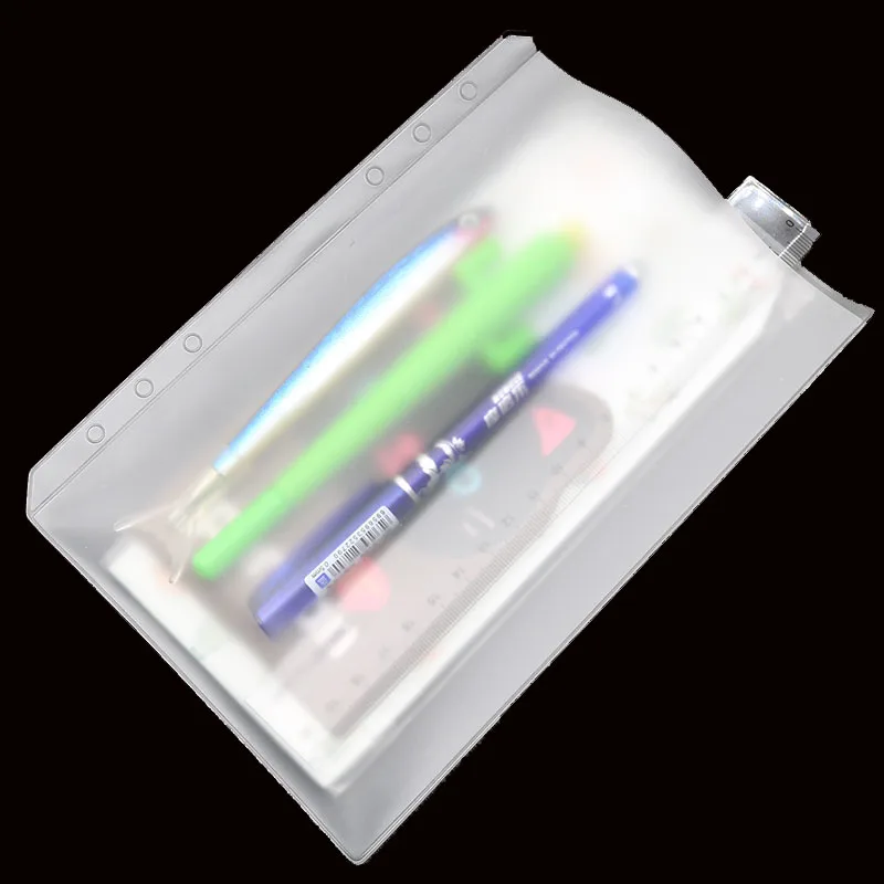 A5 Porous PVC Loose-Leaf Notebook File Bag Loose-Leaf Storage Stationery Bag Notebook Pvc Bag Children Student Stationery
A5 Porous PVC Loose-Leaf Notebook File Bag Loose-Leaf Storage Stationery Bag Notebook Pvc Bag Children Student Stationery