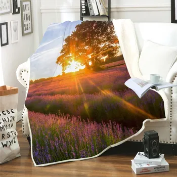 Lavender Landscape Microfiber Bed Blanket For Adults Kid Purple Sherpa Velvet Plush Throw Blanket Thin Quilt
Lavender Landscape Microfiber Bed Blanket For Adults Kid Purple Sherpa Velvet Plush Throw Blanket Thin Quilt