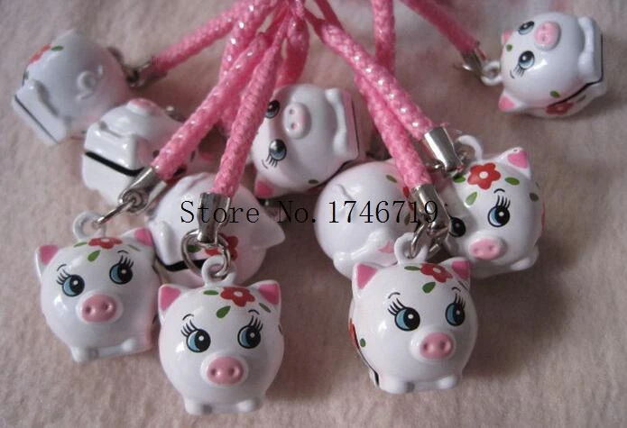 Free Shipping 20 pcs Cute Cartoon Pig key chains Pendant Cell Phone Charm Straps with Bell Cartoon For Gift FC-23
Free Shipping 20 pcs Cute Cartoon Pig key chains Pendant Cell Phone Charm Straps with Bell Cartoon For Gift FC-23