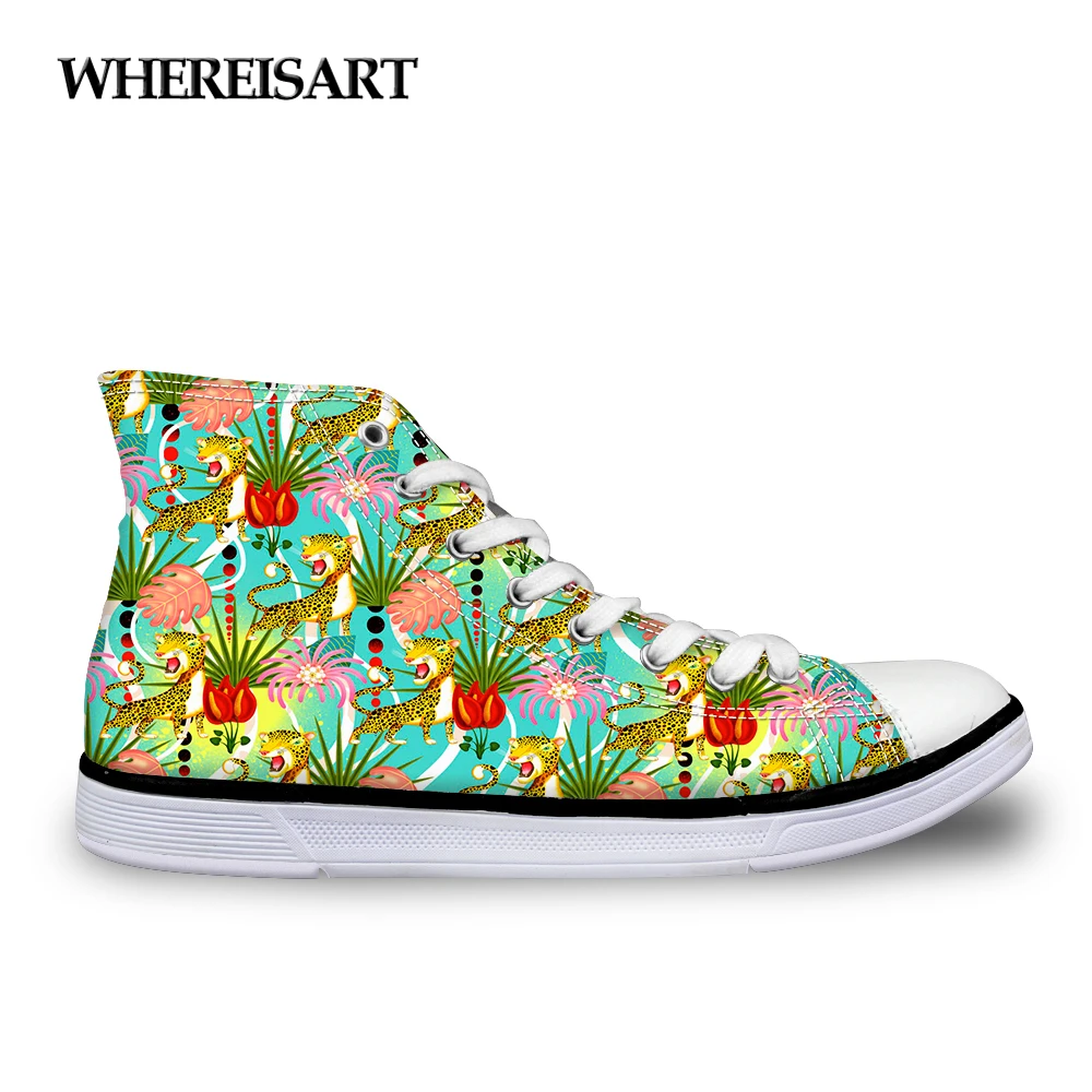 WHEREISART 2019 Vintage Tropical Design Women Casual Canvas Shoes 3D Animals Plants Pattern High Top Women's Vulcanize Shoes
WHEREISART 2019 Vintage Tropical Design Women Casual Canvas Shoes 3D Animals Plants Pattern High Top Women's Vulcanize Shoes