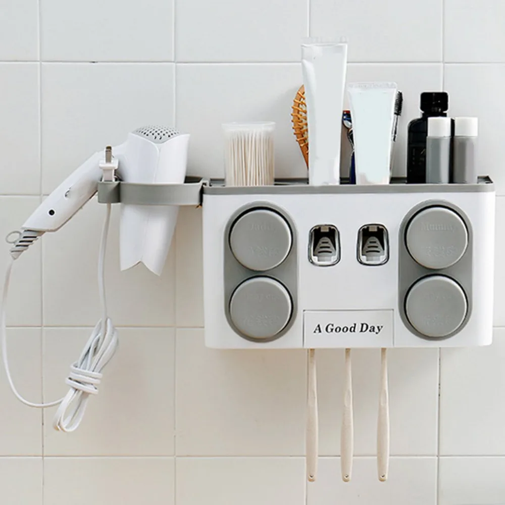 Bathroom Toothbrush Holder Suction Wall Type Free Punching Mouth Cup Set Device Rack Toothbrush Holder Brush Cup Holder
Bathroom Toothbrush Holder Suction Wall Type Free Punching Mouth Cup Set Device Rack Toothbrush Holder Brush Cup Holder
