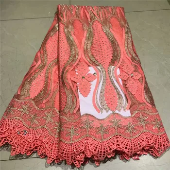 African Lace Fabric Embroidered Nigerian Guipure for Wedding High Quality 2019 French Tulle Lace Fabric with stones 2L82-86
African Lace Fabric Embroidered Nigerian Guipure for Wedding High Quality 2019 French Tulle Lace Fabric with stones 2L82-86