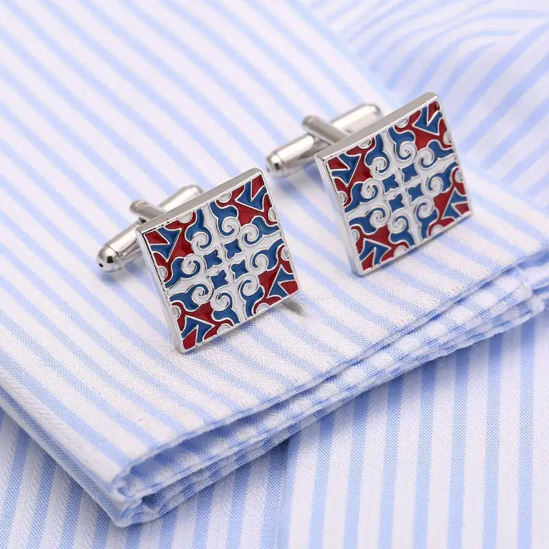 New Style Fashion Blue and Red Painting Cufflink Square Men's Cuff links 2017 Fashion Gift French Shirt Cufflink 149
New Style Fashion Blue and Red Painting Cufflink Square Men's Cuff links 2017 Fashion Gift French Shirt Cufflink 149
