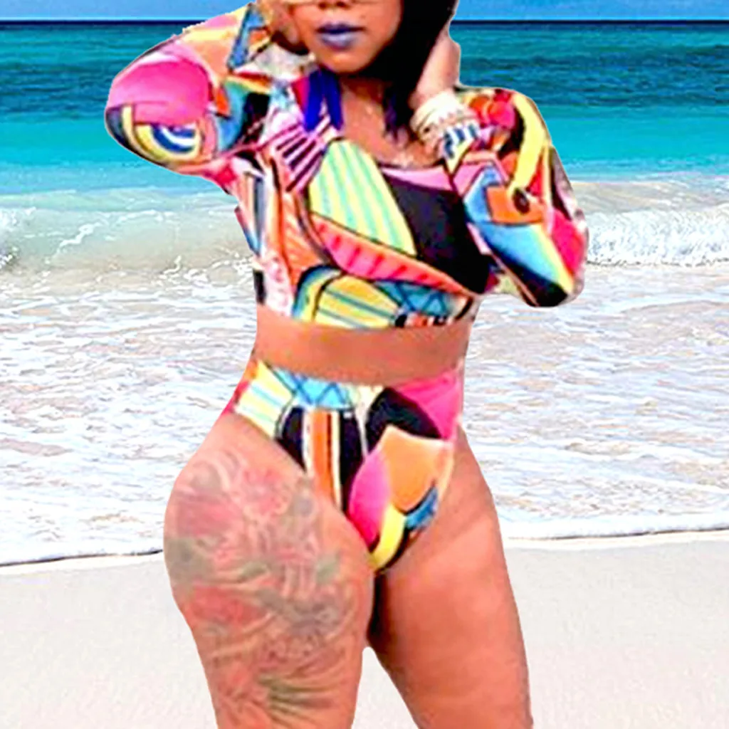 Sexy print large size long sleeve high waist sexy Brazilian swimsuit swimwear women one piece long sleeve traje de ba o mujer #4
Sexy print large size long sleeve high waist sexy Brazilian swimsuit swimwear women one piece long sleeve traje de ba o mujer #4