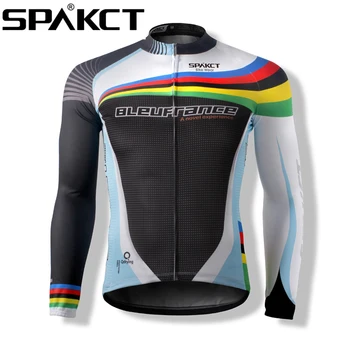 

2015 SPAKCT Cycling Long Sleeve Jersey Men's Full Long Sleeve-Cote d'Azur New HO-COOLING Cycle Jersey Outdoor Bicycle Sportswear