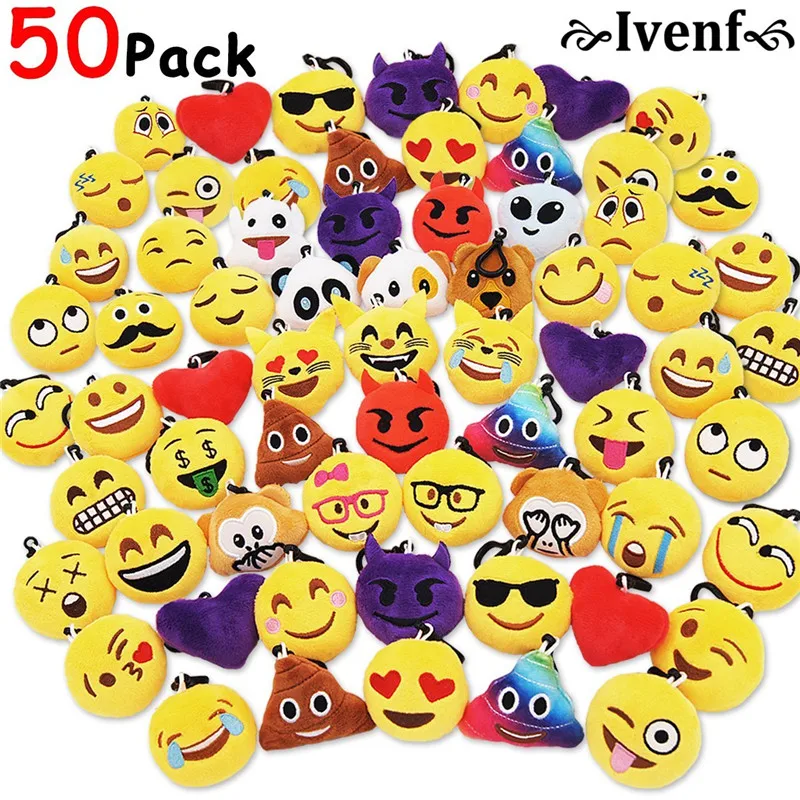 50pcs Emoji Poop Plush Keychain Birthday Party Favors Supplies Mini Pillows Set, Emoticon Backpack Clips, Goodie Bag Stuffers
50pcs Emoji Poop Plush Keychain Birthday Party Favors Supplies Mini Pillows Set, Emoticon Backpack Clips, Goodie Bag Stuffers