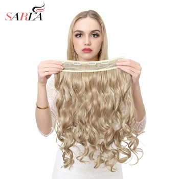 SARLA 200 pcs/Lot Hairpieces 20" Wavy One Piece 3/4 Clip In Synthetic Hair Extensions Resist High Temperature Fiber
SARLA 200 pcs/Lot Hairpieces 20" Wavy One Piece 3/4 Clip In Synthetic Hair Extensions Resist High Temperature Fiber
