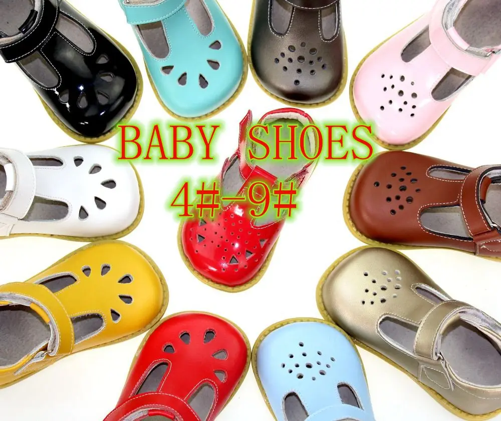 COPODENIEVE High quality children's shoes garden shoes, leather shoes, spring girl natural leather shoes crown school children's