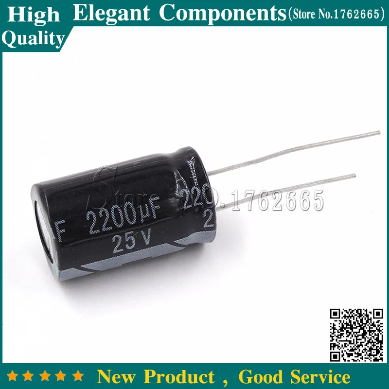 50pcs new 25V/2200UF 25V 2200UF size 13*21mm Aluminum electrolytic capacitors 25 V / 2200 UF Free Shipping
50pcs new 25V/2200UF 25V 2200UF size 13*21mm Aluminum electrolytic capacitors 25 V / 2200 UF Free Shipping