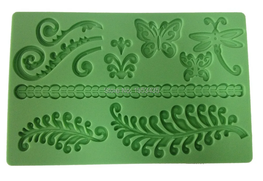 Moldes De Silicona Cocina Fondant Silicone Mold Ferns Wilton Style for Cake Decoration
Moldes De Silicona Cocina Fondant Silicone Mold Ferns Wilton Style for Cake Decoration