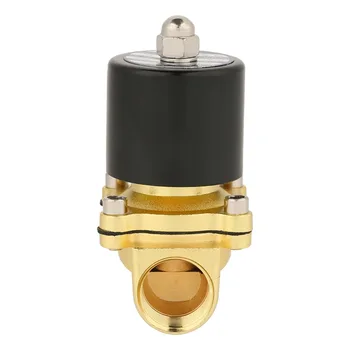 1pc Electric Water Valve PT3/4 Normally Two-port Brass Solenoid Valve NC Solenoid Valve for Air Water Oil 110V AC
