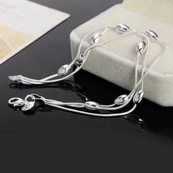 wholesale , Charms beads Chain Beautiful bracelet silver color fashion for women Wedding nice bracelet jewelry JSHh236
wholesale , Charms beads Chain Beautiful bracelet silver color fashion for women Wedding nice bracelet jewelry JSHh236