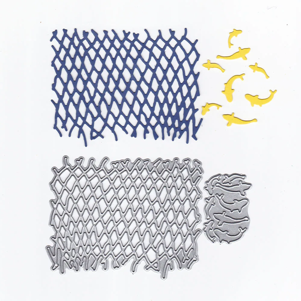 2pc/set Fishing nets and fish Cutting Dies Stencils For DIY Scrapbooking Paper Cards Photo Album Decorative Craft Dies Cuttings
2pc/set Fishing nets and fish Cutting Dies Stencils For DIY Scrapbooking Paper Cards Photo Album Decorative Craft Dies Cuttings