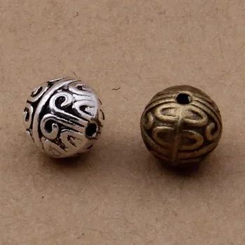 50pcs/lot Vintage Tibetan Silver/Bronze Spacer Beads Bracelet Necklace Charm Metal Beads DIY Zakka Jewelry Making Accessories
50pcs/lot Vintage Tibetan Silver/Bronze Spacer Beads Bracelet Necklace Charm Metal Beads DIY Zakka Jewelry Making Accessories