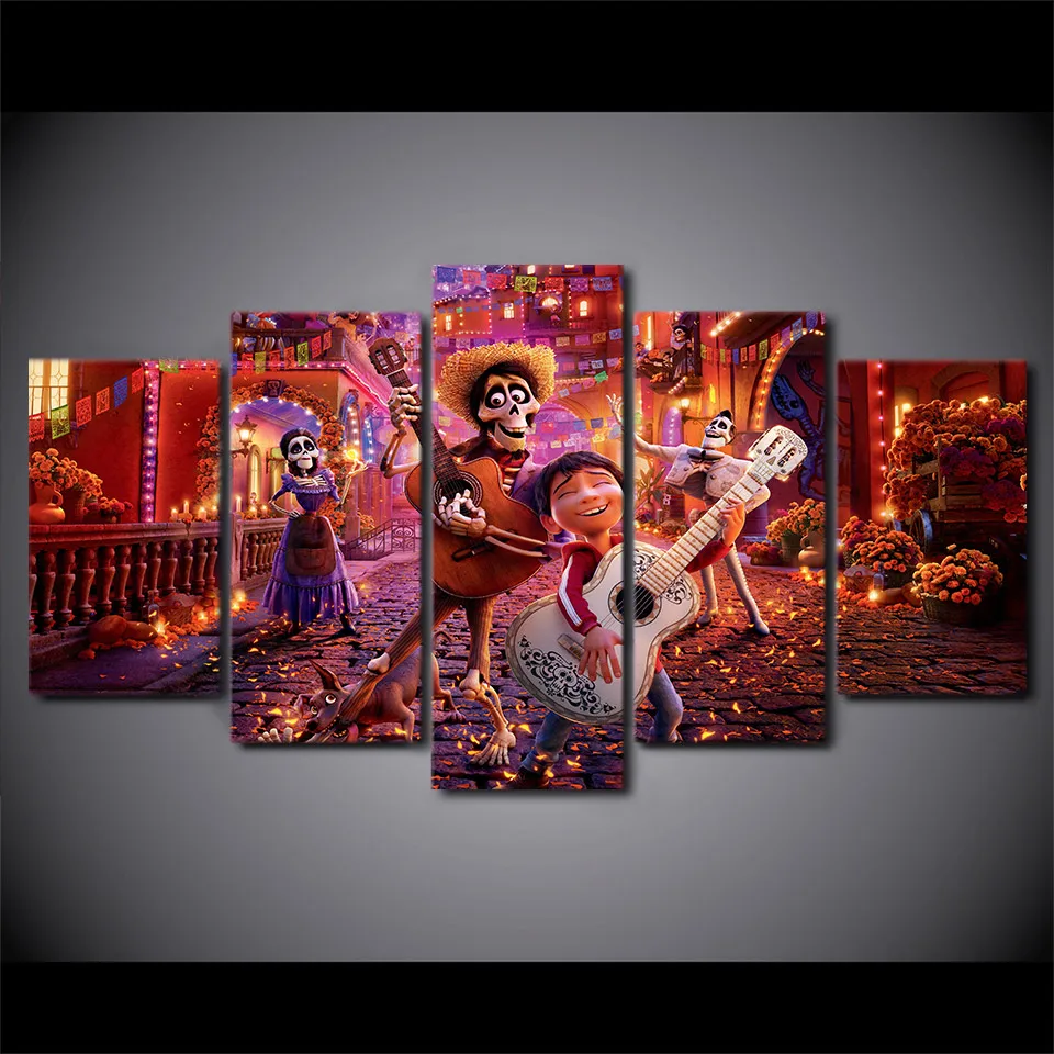 5 Pieces Printing Top-Rated Canvas Painting Movie Coco Migo And Ector Type Poster Home Decor Modern Bedroom Living Room Artwork
5 Pieces Printing Top-Rated Canvas Painting Movie Coco Migo And Ector Type Poster Home Decor Modern Bedroom Living Room Artwork