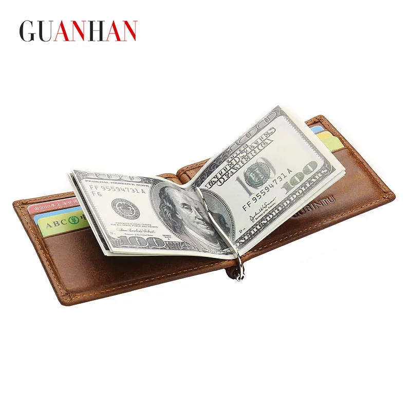 High Quality First Layer Leather Genuine Mini Money Clips For Men Vintage Slim Design Credit Card Clip Wallet Men
High Quality First Layer Leather Genuine Mini Money Clips For Men Vintage Slim Design Credit Card Clip Wallet Men