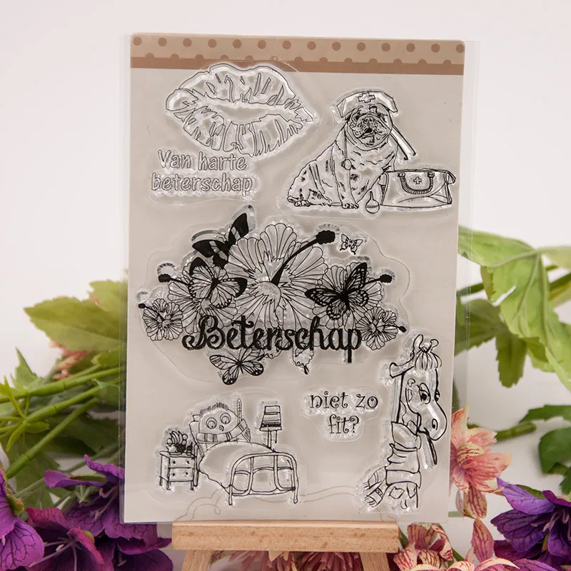 Clear Stamps Van harte beterschap background DIY Scrapbook Card album paper craft silicon rubber roller Holiday stamps card Gift
Clear Stamps Van harte beterschap background DIY Scrapbook Card album paper craft silicon rubber roller Holiday stamps card Gift
