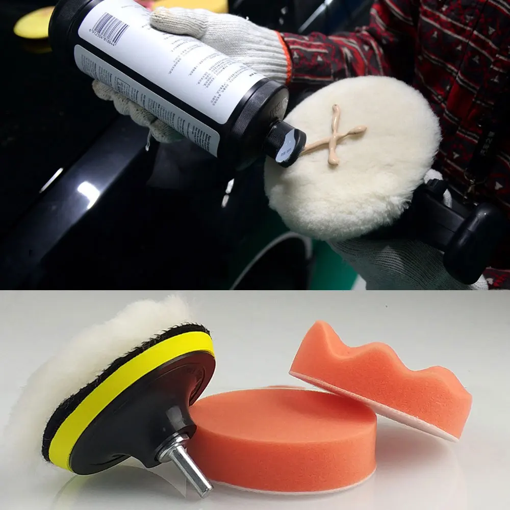 Car Wash Cleaning Gross Polishing Buffing Pad Kit for Auto Car Polishing Wheel Kit Buffer With Drill Adapter
Car Wash Cleaning Gross Polishing Buffing Pad Kit for Auto Car Polishing Wheel Kit Buffer With Drill Adapter