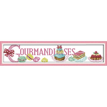 Joy Sunday Dessert Chinese Cross Stitch Kits Ecological Cotton Clear Stamped Printed 14CT 11CT DIY Wedding Decoration For Home
Joy Sunday Dessert Chinese Cross Stitch Kits Ecological Cotton Clear Stamped Printed 14CT 11CT DIY Wedding Decoration For Home