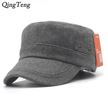 Winter Rivets Wool Felt Army Style Cap Men Plain Black Flat Strap Back Hat Mens Adjustable Gray Woolen Caps Wholesale
Winter Rivets Wool Felt Army Style Cap Men Plain Black Flat Strap Back Hat Mens Adjustable Gray Woolen Caps Wholesale