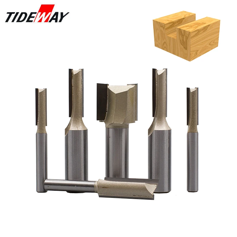 Tideway 1/4" 1/2" Shank 2 flute straight Bit Woodworking Tools Router Bit for Wood Tungsten Carbide Endmill Milling Cutter
Tideway 1/4" 1/2" Shank 2 flute straight Bit Woodworking Tools Router Bit for Wood Tungsten Carbide Endmill Milling Cutter