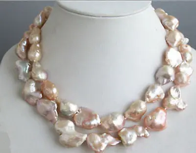 Wholesale cheap 15-23mm Pink Natural Baroque Freshwater Cultured Pearl Necklace / Free Shipping
Wholesale cheap 15-23mm Pink Natural Baroque Freshwater Cultured Pearl Necklace / Free Shipping