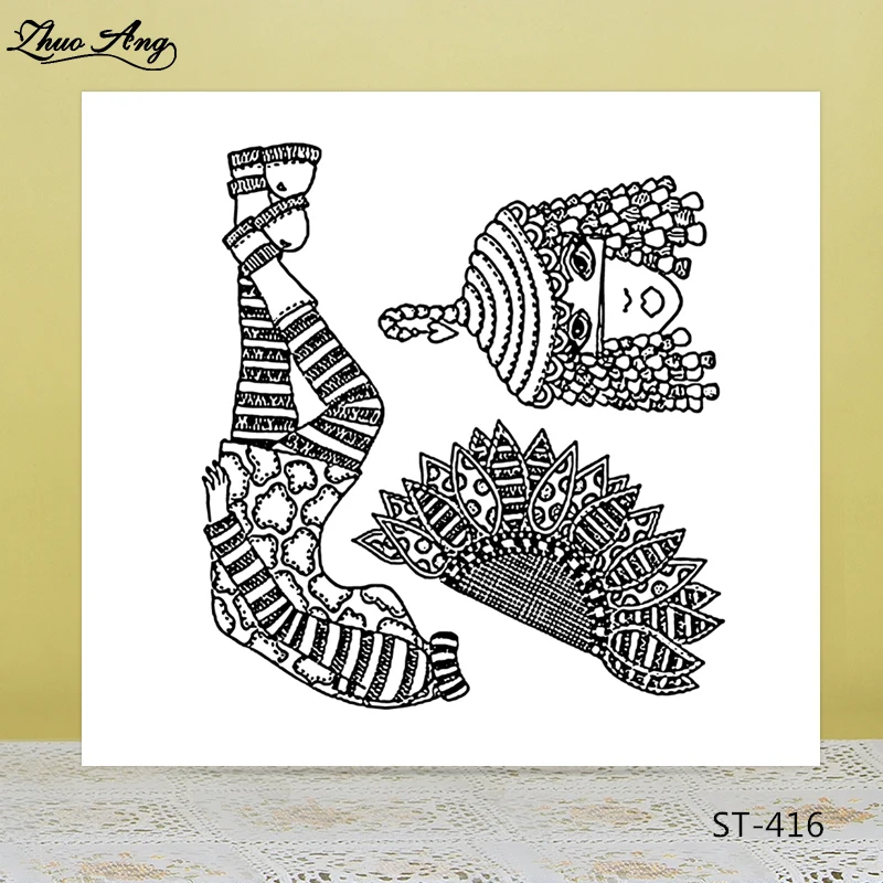 ZhuoAng Ethnic Minority Woman Clear Stamps/Seals For DIY Scrapbooking/Card Making/Album Decorative Silicone Stamp Crafts
ZhuoAng Ethnic Minority Woman Clear Stamps/Seals For DIY Scrapbooking/Card Making/Album Decorative Silicone Stamp Crafts