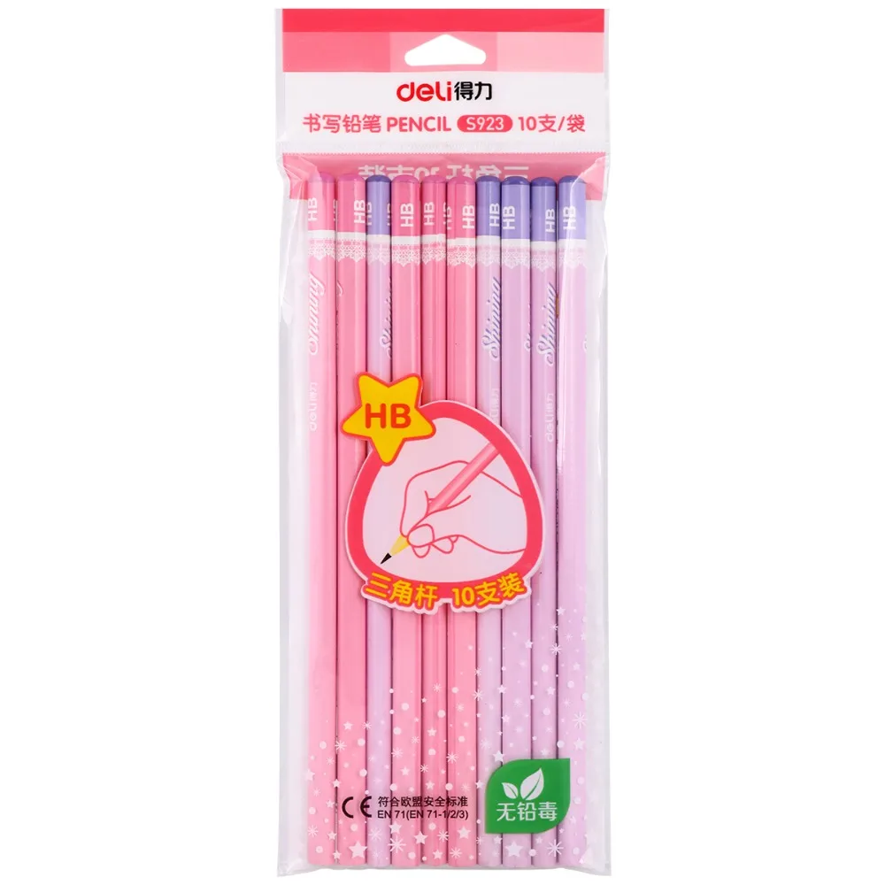 10pcs/set HB black wooden lead pencils triangular pencil holder children writing stationery Drawing sketch standard pencils
10pcs/set HB black wooden lead pencils triangular pencil holder children writing stationery Drawing sketch standard pencils