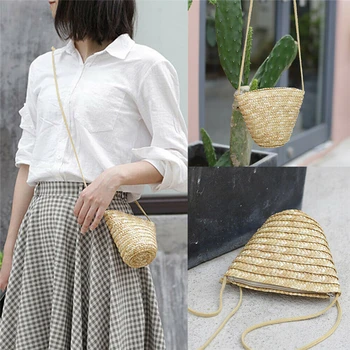 Women Straw Knitted Mini Crossbody Bag Elegant Cute Rattan Purses and Handbags Tote Lovely Sweet Summer Beach Shoulder Bag
Women Straw Knitted Mini Crossbody Bag Elegant Cute Rattan Purses and Handbags Tote Lovely Sweet Summer Beach Shoulder Bag