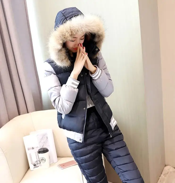 2019 New Winter Jacket Suit Autumn or Spring Fur Collar Fashion Parka Coat + Pants 2 Piece Set Woman winter jacket 291
2019 New Winter Jacket Suit Autumn or Spring Fur Collar Fashion Parka Coat + Pants 2 Piece Set Woman winter jacket 291